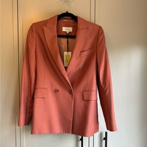 Warm coral Reiss blazer